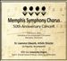 Memphis Symphony Chorus 50th Anniversary Concert