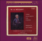 Mozart: 3 Divertimenti for Strings; Serenata Notturna