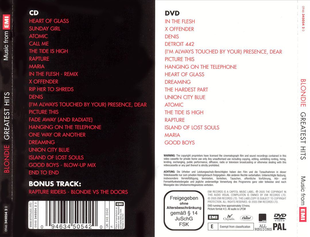 BLONDIE - GREATEST HITS: SOUND & VISION NEUE CD - Bild 1 von 1