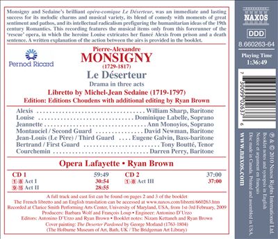 Pierre-Alexandre Monsigny: Le Déserteur