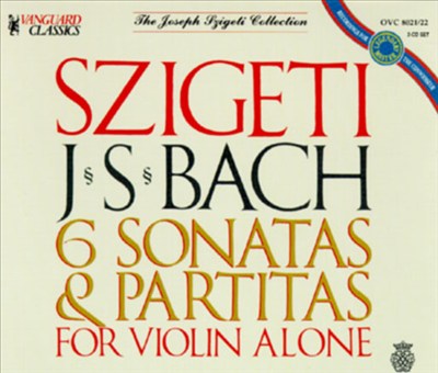 Bach: 6 Sonatas & Partitas For Violin Alone