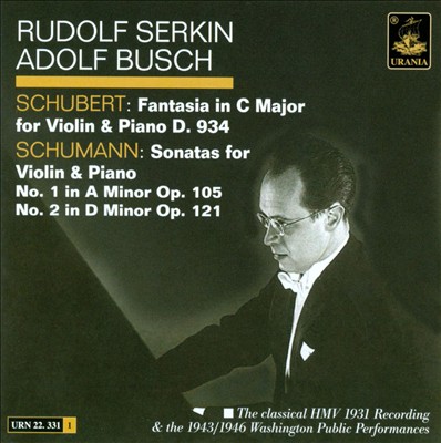 Fantasia for violin & piano in C major ("Sei mir gegrüsst!"), D. 934 (Op. posth. 159)