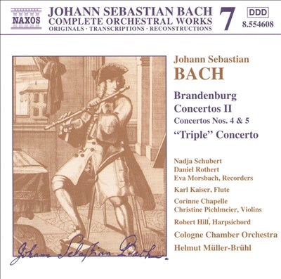 Concerto for harpsichord, 2 recorders, strings & continuo No. 6 in F major, BWV 1057