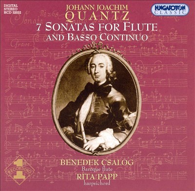 Johann Joachim Quantz: 7 Sonatas for flute & basso continuo