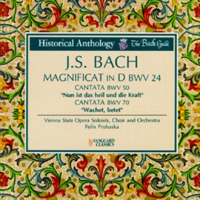 Magnificat, for 5 voices, 5-part chorus, orchestra & continuo in D major, BWV 243 (BC E14)