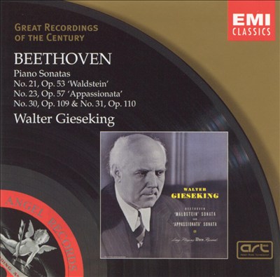 Beethoven: Piano Concerto No. 5 emperor, Performed by Rudolf Serkin and  Piano Sonata No. 17 tempest, Performed by Walter Gieseking CD 