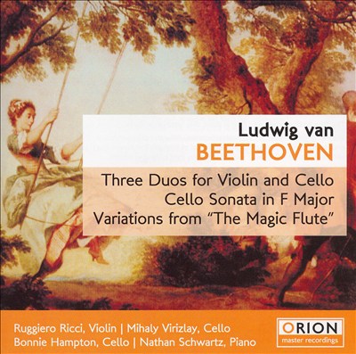 Beethoven: Three Duos for Violin and Cello; Cello Sonata in F major; Variations from The Magic Flute