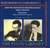 Performers in Comparison 1: Arturo Benedetti Michelangeli Dinu Lipatti