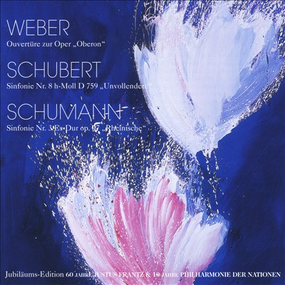 Weber: Ouvertüre zur Oper "Oberon"; Schubert: Sinfonie No. 8 "Unvollendete"; Schumann: Sinfonie No. 3 "Rheinische"