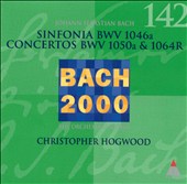 Bach: Sinfonia, BWV 1046a; Concertos, BWV 1050a & 1064R
