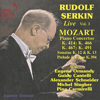 Rudolf Serkin Live, Vol. 3: Mozart