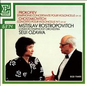 Prokofiev: Symphonie Concertante pour Violoncelle; Chostakovitch: Concerto pour Violoncelle No. 1