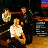 Mozart: Concertos K242, K365, K466