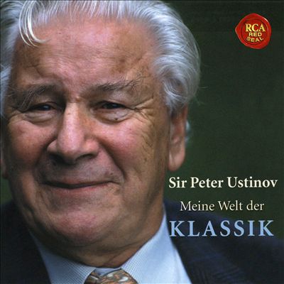 Sir Peter Ustinov's narration to accompany Mussorgsky's "Pictures at an Exhibition"