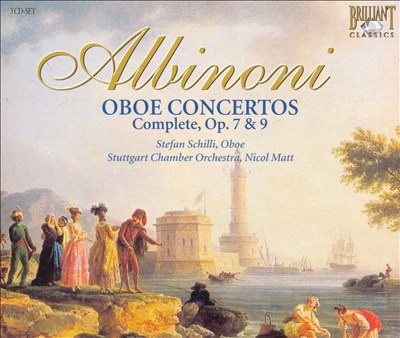 Concerto à cinque, for 2 oboes, 2 violins, viola, cello & continuo No. 8 in D major, Op. 7/8 (T. 7/8)