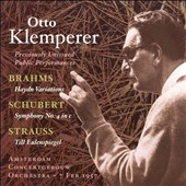 Brahms: Haydn Variations; Schubert: Symphony No. 1; Strauss: Till Eulenspiegel
