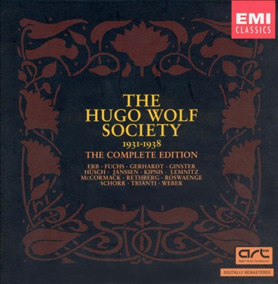 The Hugo Wolf Society Complete Edition