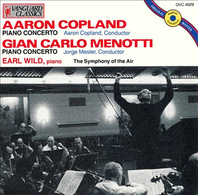 Aaron Copland: Piano Concerto; Gian Carlo Menotti: Piano Concerto
