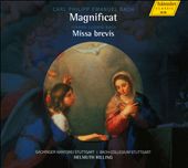 Carl Philipp Emanuel Bach: Magnificat; Johann Nikolaus Bach: Missa Brevis