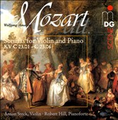 Wolfgang Amadeus Mozart: Sonatas for Violin and Piano, KV. C 23.01 - C 23.06