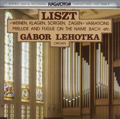 Liszt: Weinen, Klagen, Sorgen, Zagen - Variations; Prelude and Fugue on the Name BACH, etc.