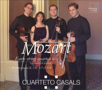 W.A. Mozart: Early String Quartets & Divertimenti K. 136, 137 & 138