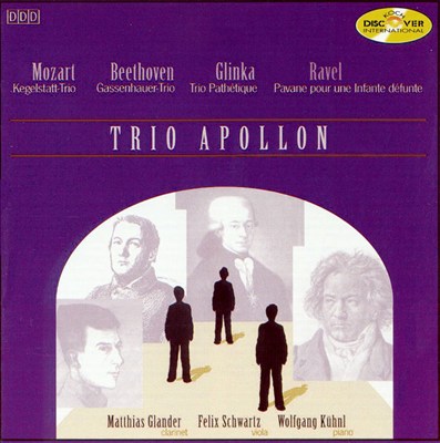 Trio for clarinet (or violin), viola & piano in E flat major ("Kegelstatt"), K. 498