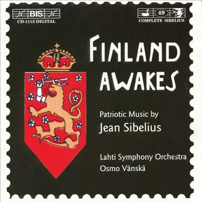 Press celebration music (Sanomalehdistön päivien musikki), incidental music for orchestra, JS 137