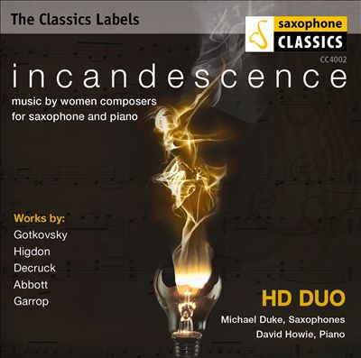 Incandescence: Music by Women Composers for Saxophone and Piano