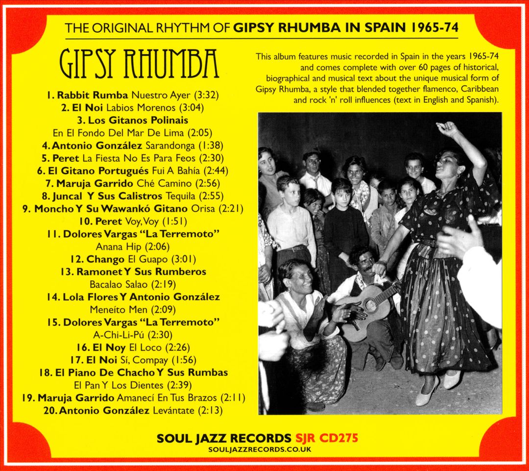 VARIOUS ARTISTS - GIPSY RHUMBA: THE ORIGINAL RHYTHM OF GIPSY RHUMBA IN SPAIN 196 - Picture 1 of 1