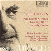 Beethoven: Piano Concerto No. 4; Große Fuge; Weber: Euryanthe Overtures