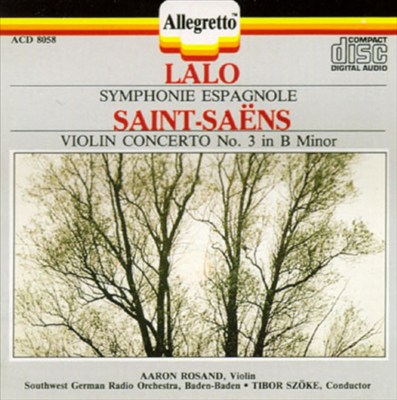 Symphonie espagnole, for violin & orchestra in D minor, Op. 21