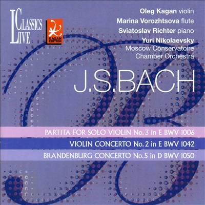 Concerto for violin, strings & continuo No. 2 in E major, BWV 1042