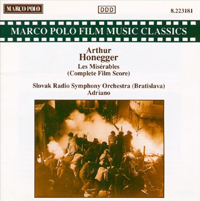 Les Misérables, film score for orchestra, H. 88