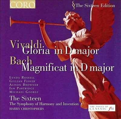 Gloria, for 3 solo voices, chorus, trumpet, oboe, violin (ad lib), 2 violas, 2 cellos, strings & continuo in D major, RV 589