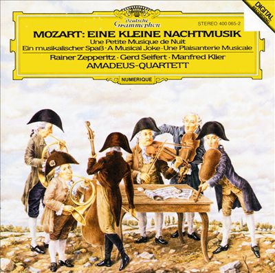 Divertimento for 2 horns & strings in F major ("Ein musikalischer Spass," "A Musical Joke"), K. 522