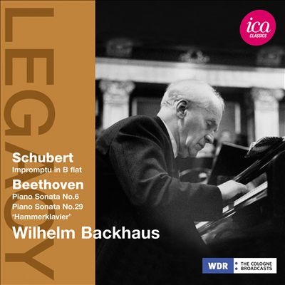 Schubert: Impromptu in B flat; Beethoven: Piano Sonatas Nos. 6 & 29 "Hammerklavier"
