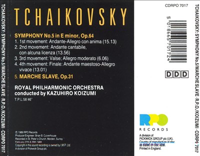 Tchaikovsky: Symphony No. 5/Marche Slave