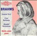 Brahms: Sonata No. 1; Four Ballads; Handel Variations