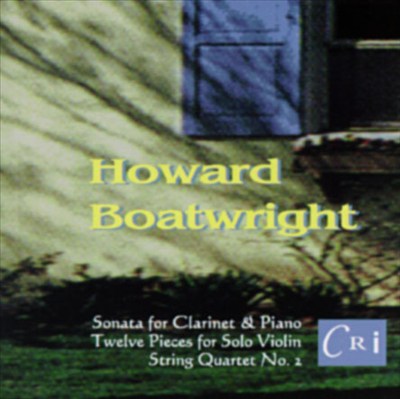 Howard Boatwright: String Quartet No. 2