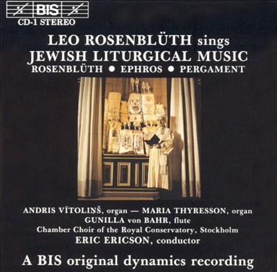Leo Rosenblüth Sings Jewish Liturgical Music