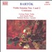 Bartók: Violin Sonatas Nos. 1 & 2; Contrasts