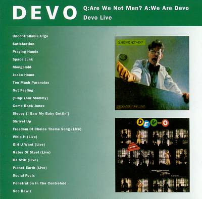 Q: Are We Not Men? A: We Are Devo/DEV-O Live