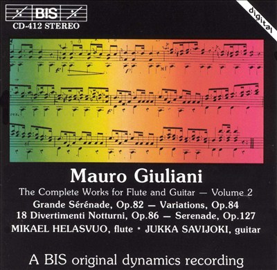 Divertimenti Notturni (18), for flute (or violin) & guitar, Op. 86
