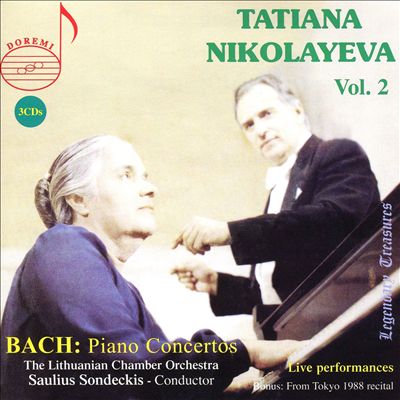 Tatiana Nikolayeva, Vol. 2: Bach Piano Concertos