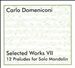 Carlo Domeniconi: Selected Works VII - 12 Preludes for Solo Mandolin