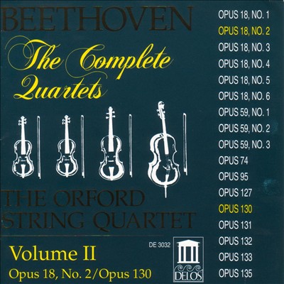 Beethoven: The Complete Quartets, Vol. II