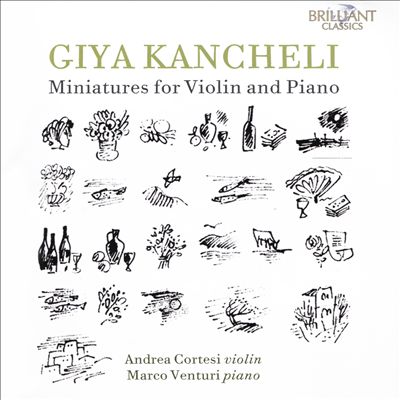 Miniatures (18), for violin & piano