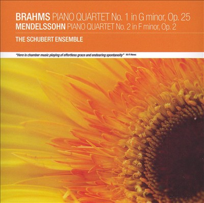 Brahms: Piano Quartet No. 1; Mendelssohn: Piano Quartet No. 2