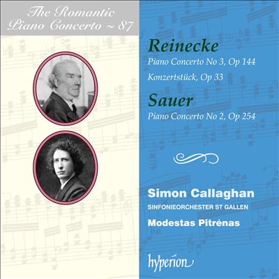 The Romantic Piano Concerto, Vol. 87: Reinecke, Sauer